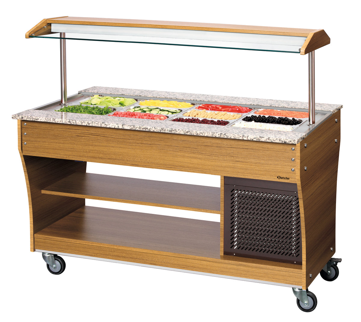 Chariot buffet, froid, 4x1/1 GN