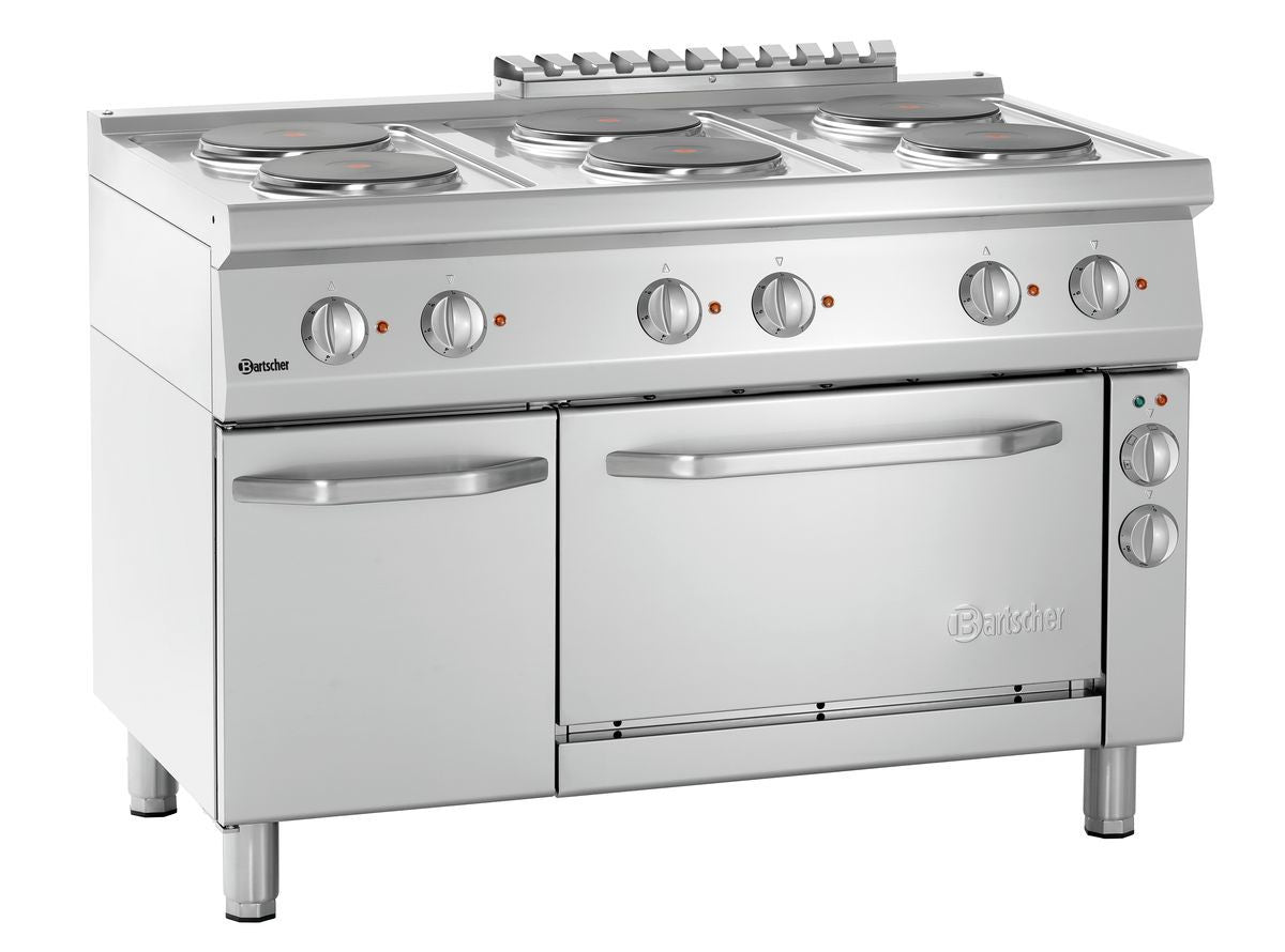 Plan de cuisson él. 700, B1200, 6PL rondes + four