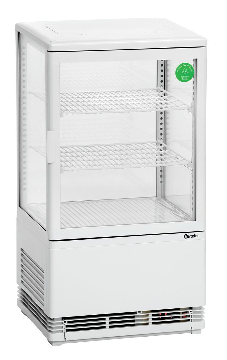 Mini vitrine réfrigérée 58L, blanche
