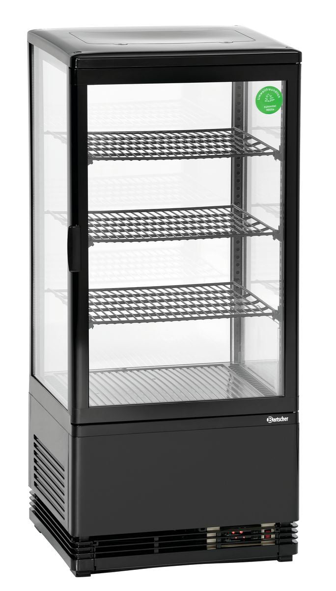 Mini vitrine réfrigérée 78L, noire