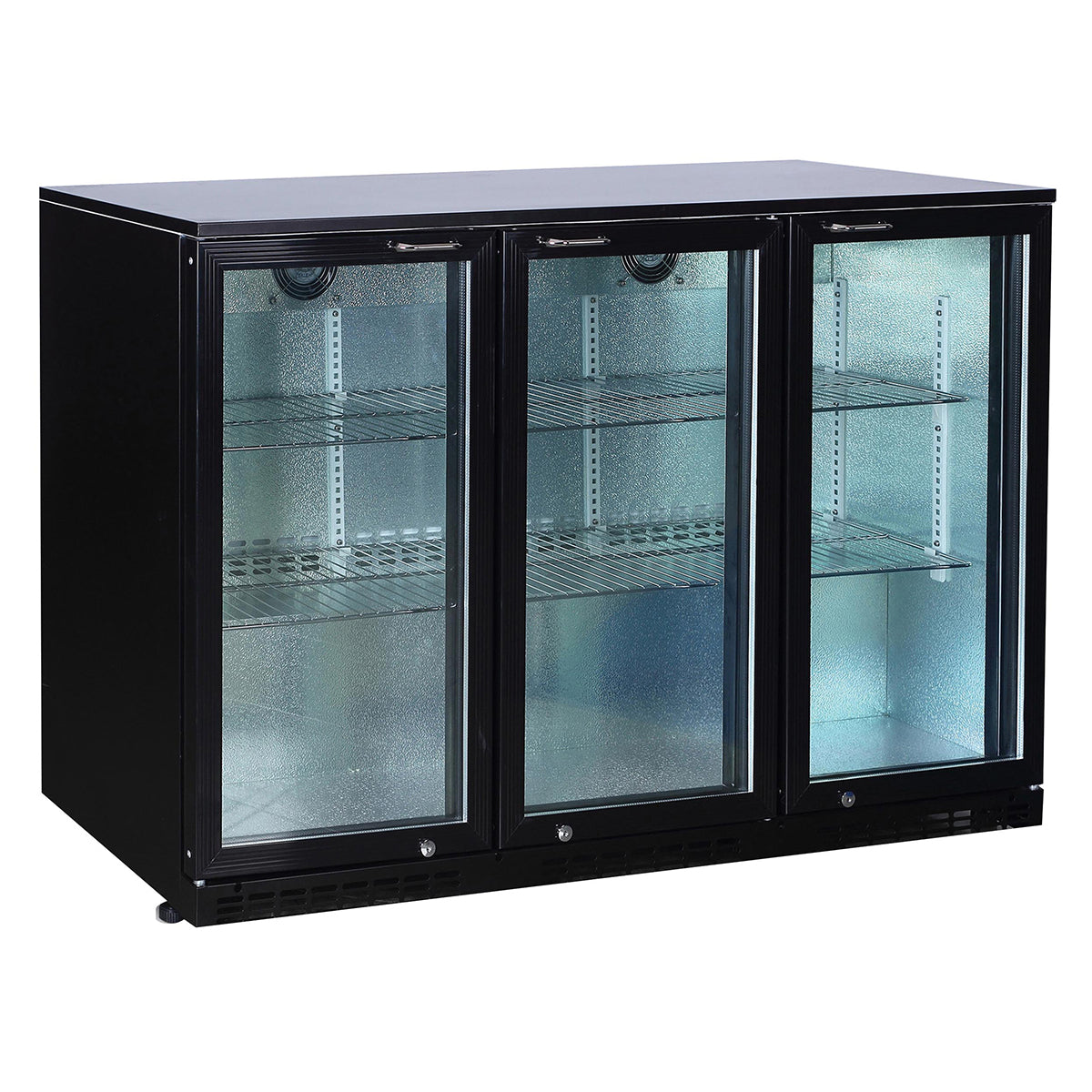 Meuble arrière de bar skin plate 0/+8°c, 3 portes