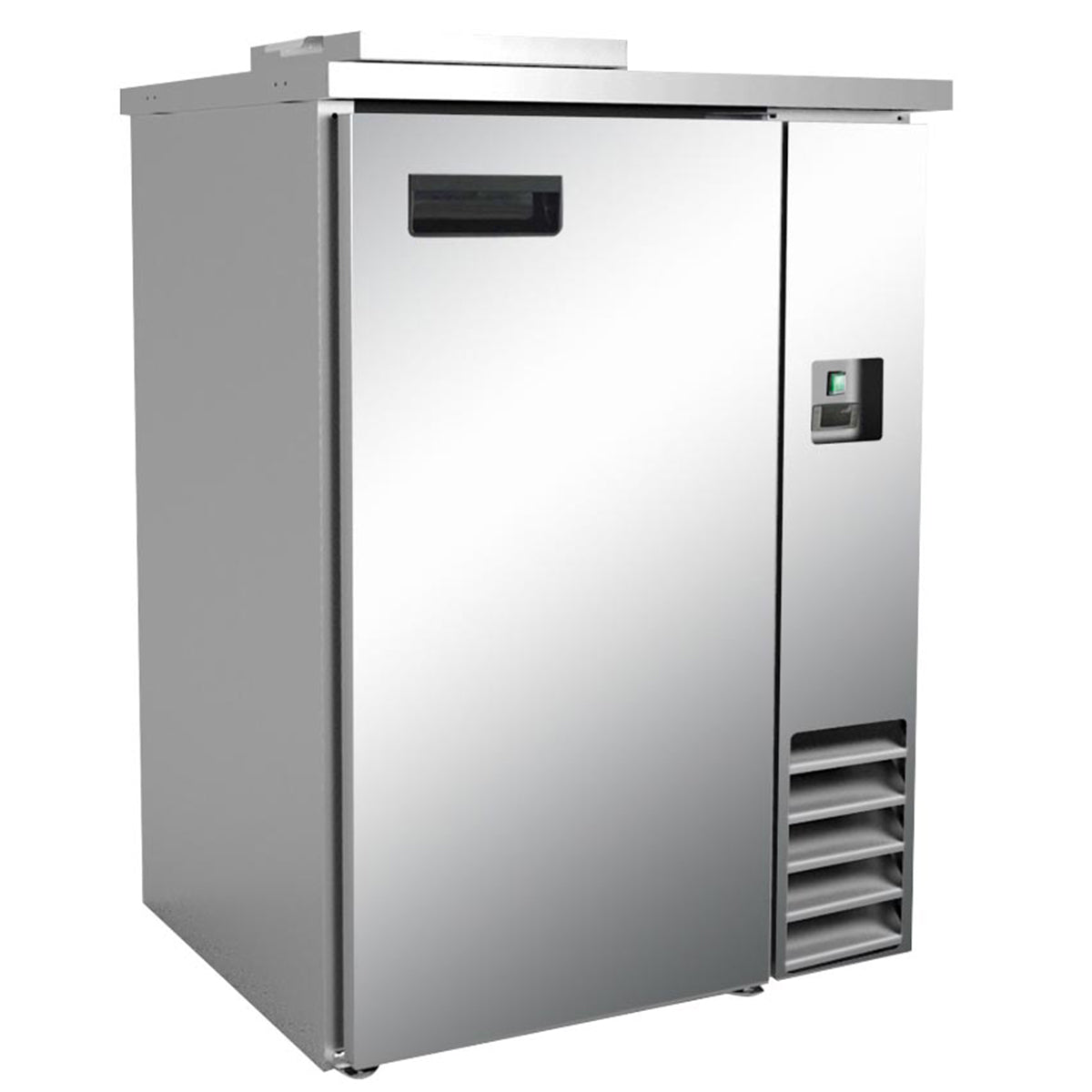 Cellule a déchets réfrigérée, int. et ext. inox, 1 poubelle
