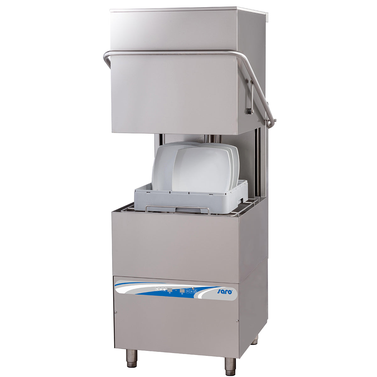 Lave-vaisselle à capot panier 500×500 mm, commandes
électroniques