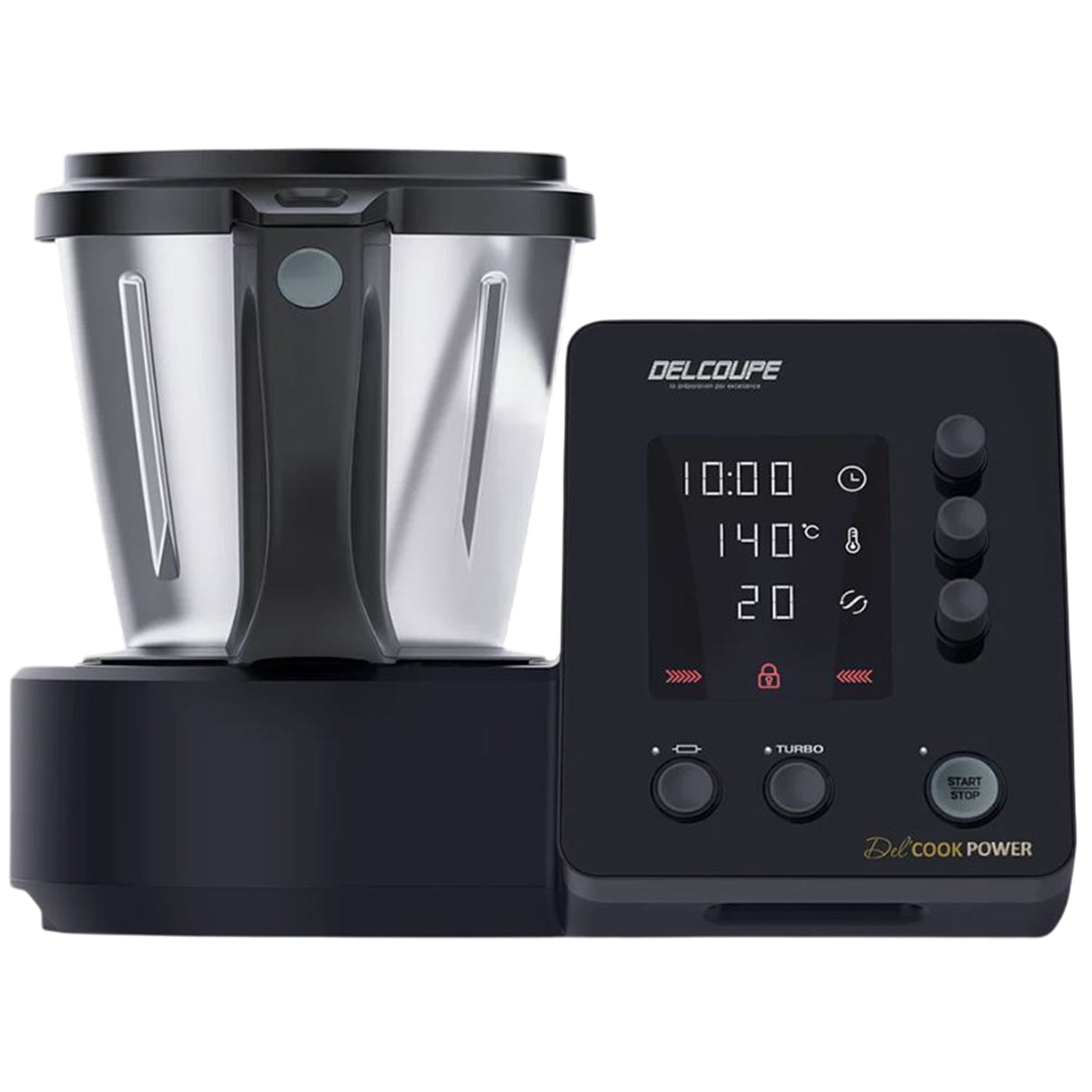 Robot cuiseur pro DELCOOK POWER 3,7 L / 2000 W - 2 cuves