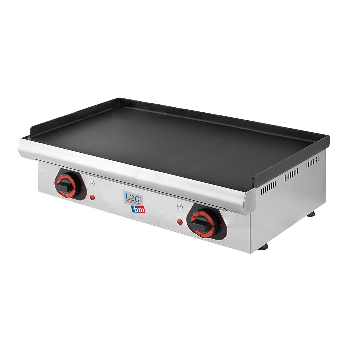 Plancha électrique plaque acier bleui 750×390