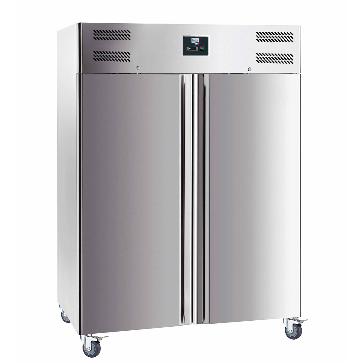 Armoire réfrigérée inox 2 portes 1400L, -18/-22°c