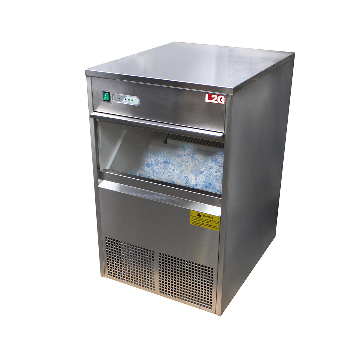 Machine à glaçons creux, cap. 50 kg/24h, réserve 10Kg