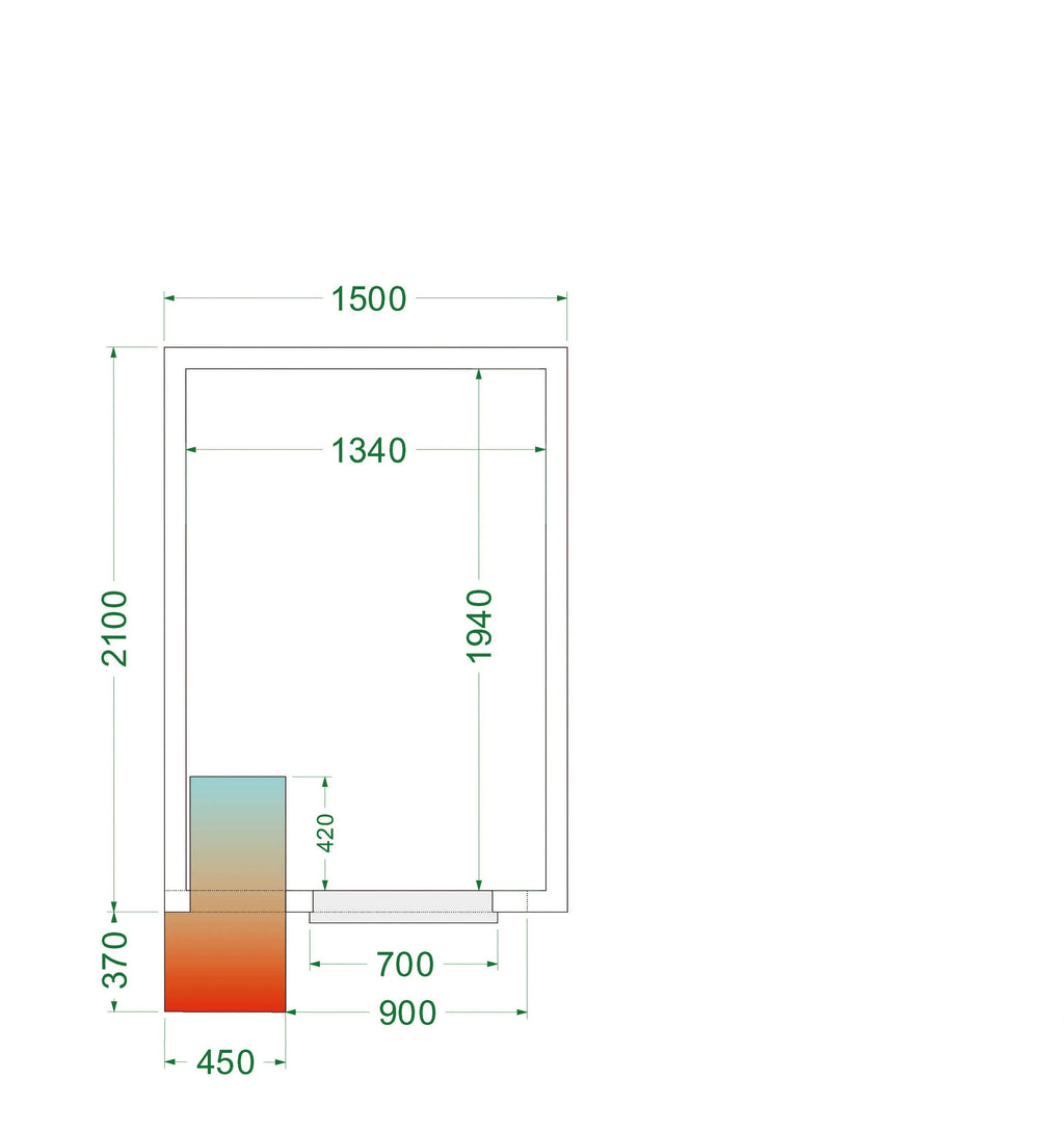 Chambre Froide TEFCOLD 5,3 m² - CRPF 1521