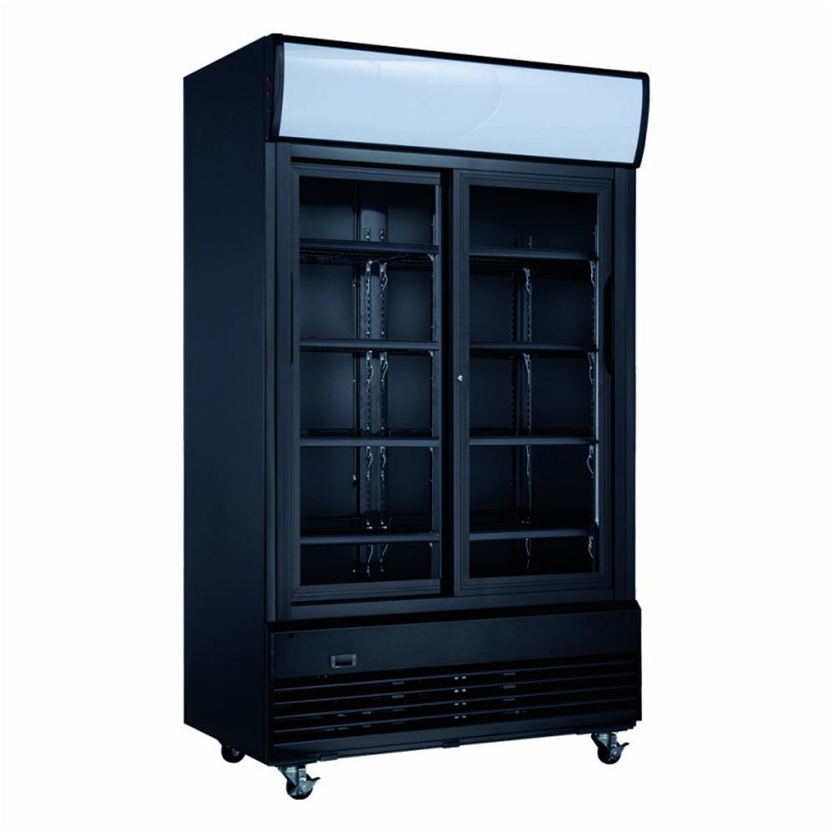 Armoire à boissons 2 portes bandeau lumineux 800L