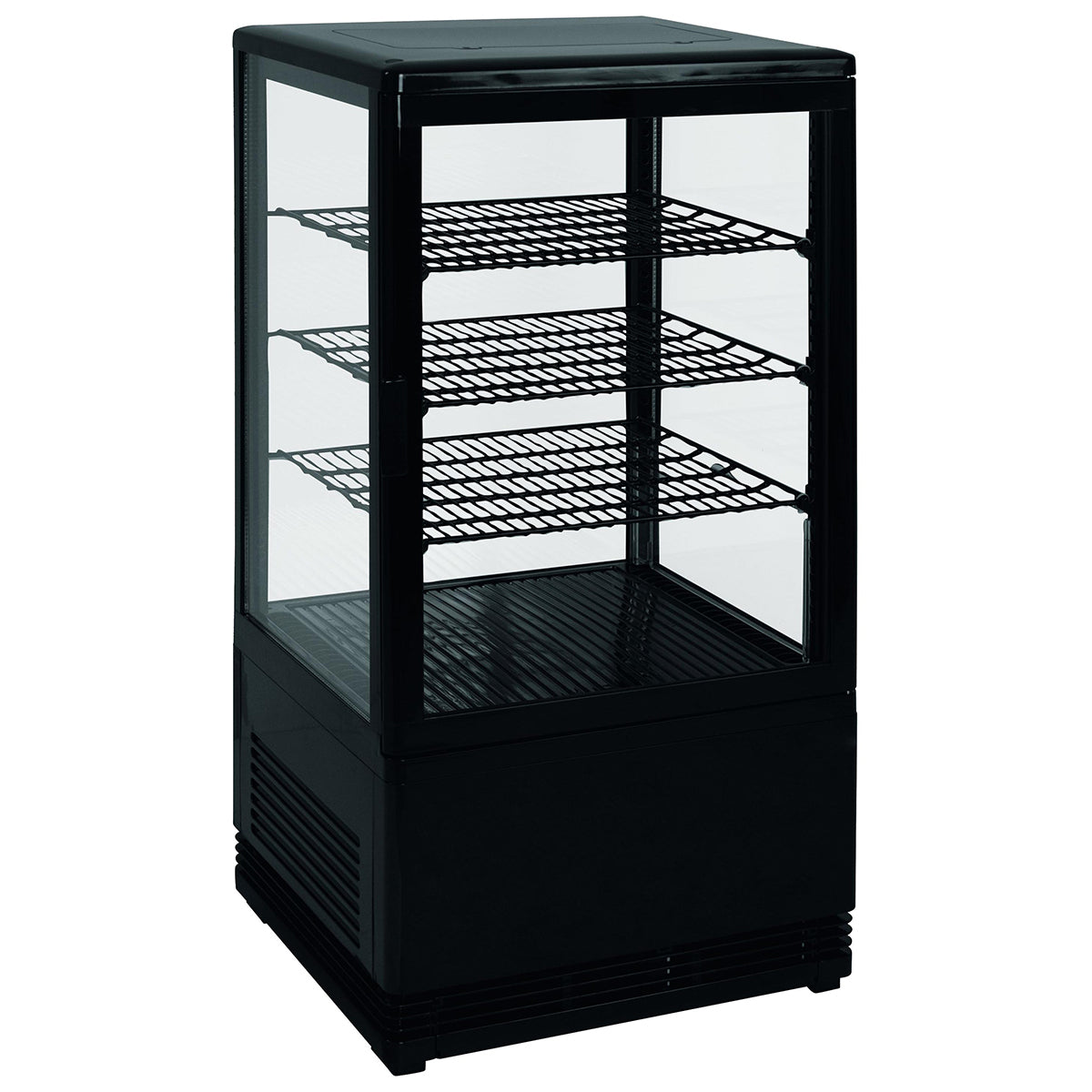 Vitrine réfrigérée noire 68 litres 0°c/+12°c