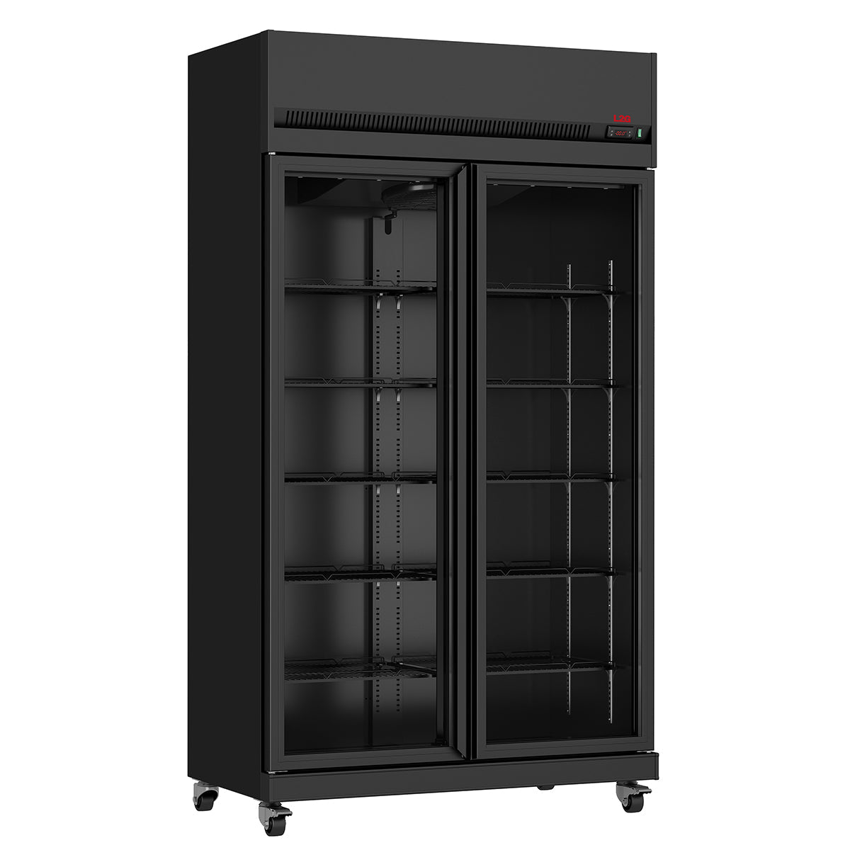 Vitrines à boissons à visibilité maximale, 2 portes +1/+10°c