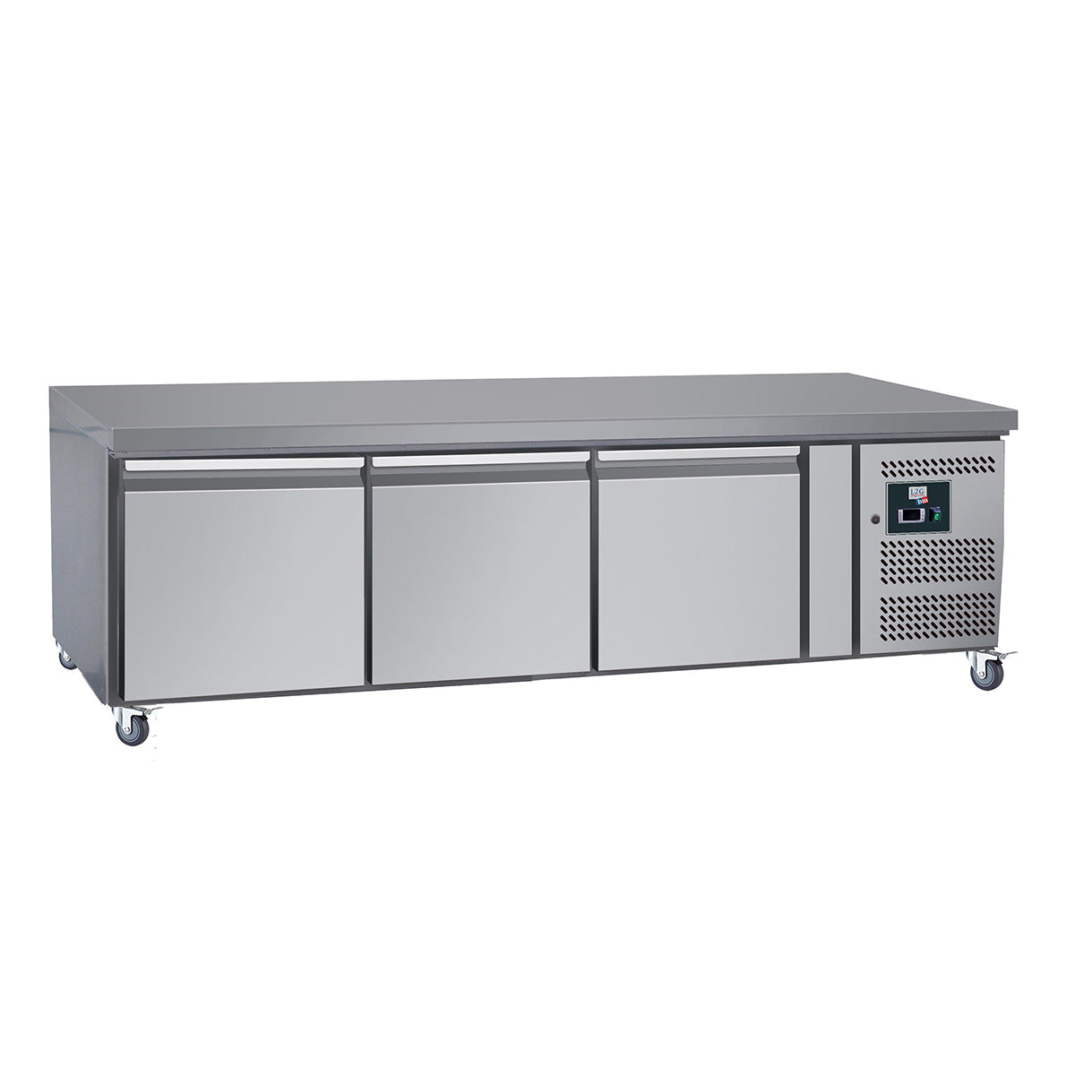 Soubassement réfrigéré, 3 portes, -2/+8°c