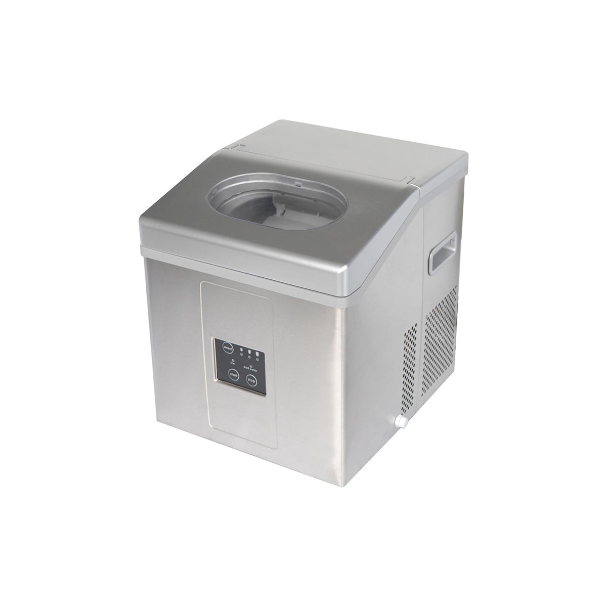 Machine à glaçons creux ronds carrosserie inox