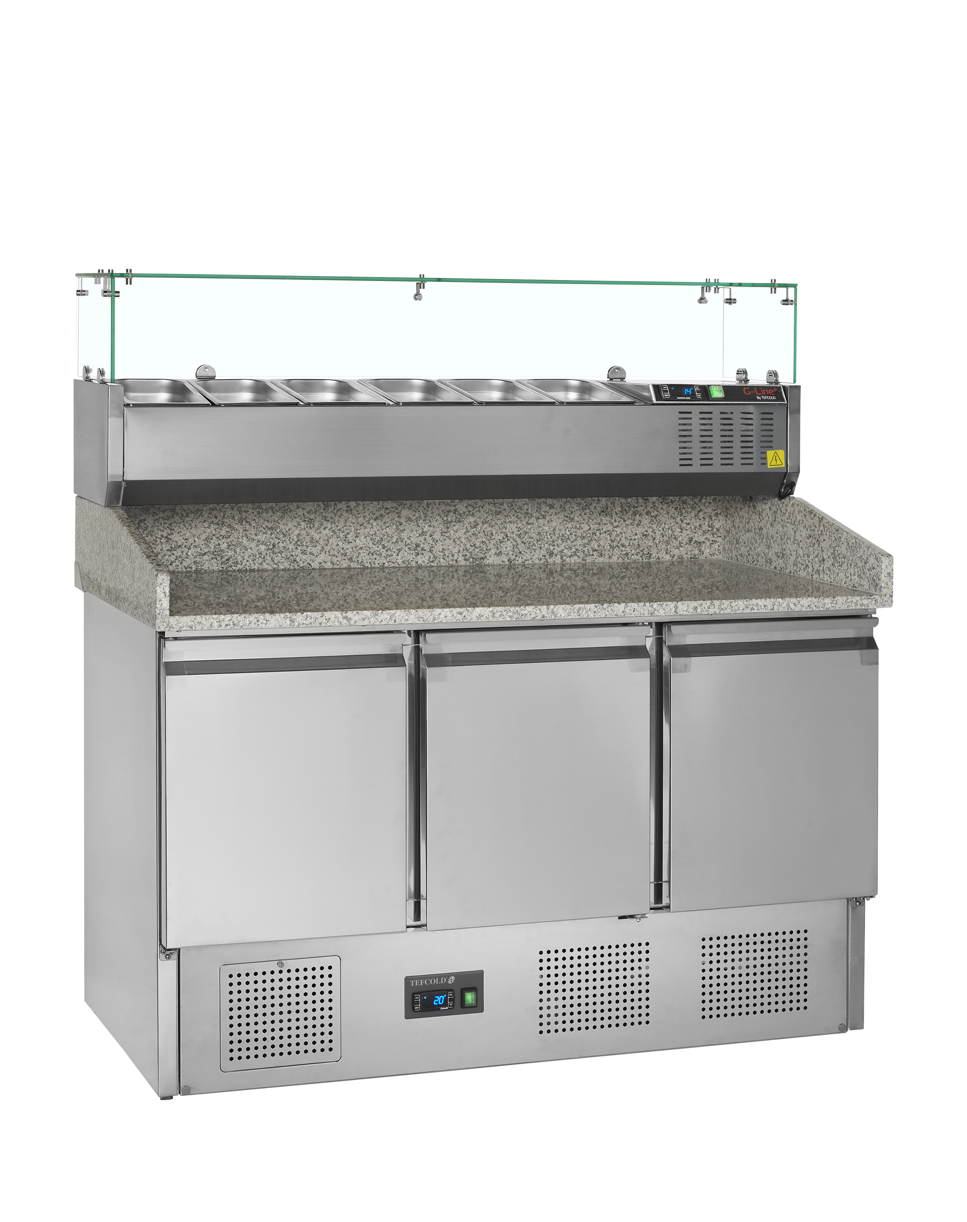 Table à pizza avec module pour garniture PT1365 + GVC33-140