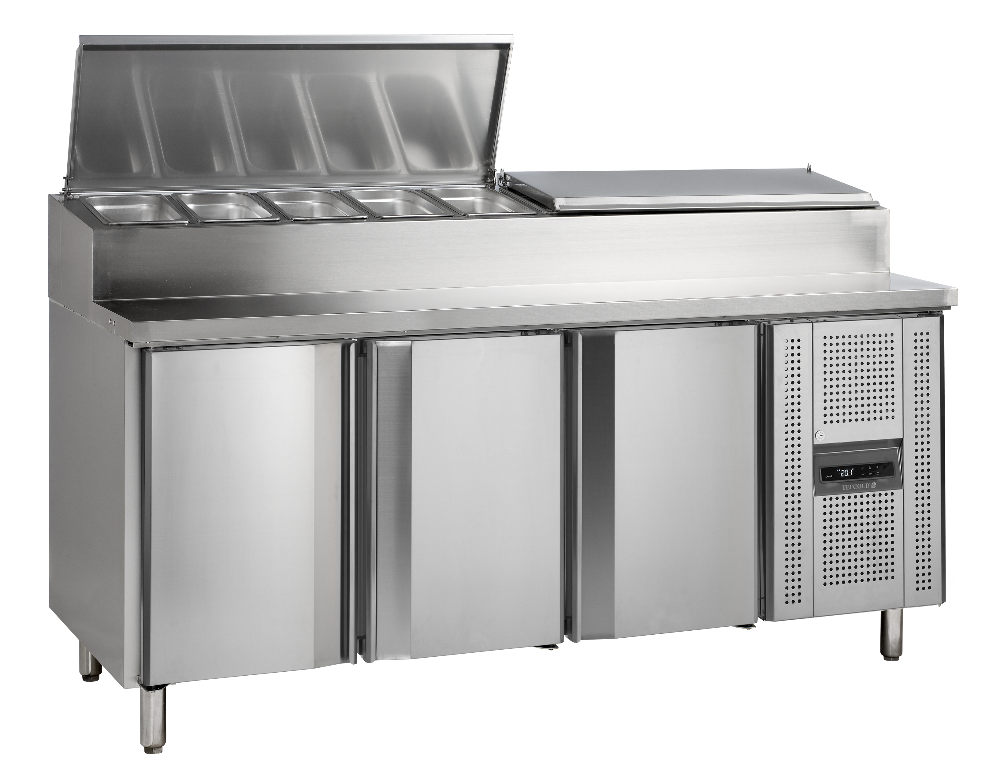 Comptoir de préparation de sandwich GN1/1 SS7300