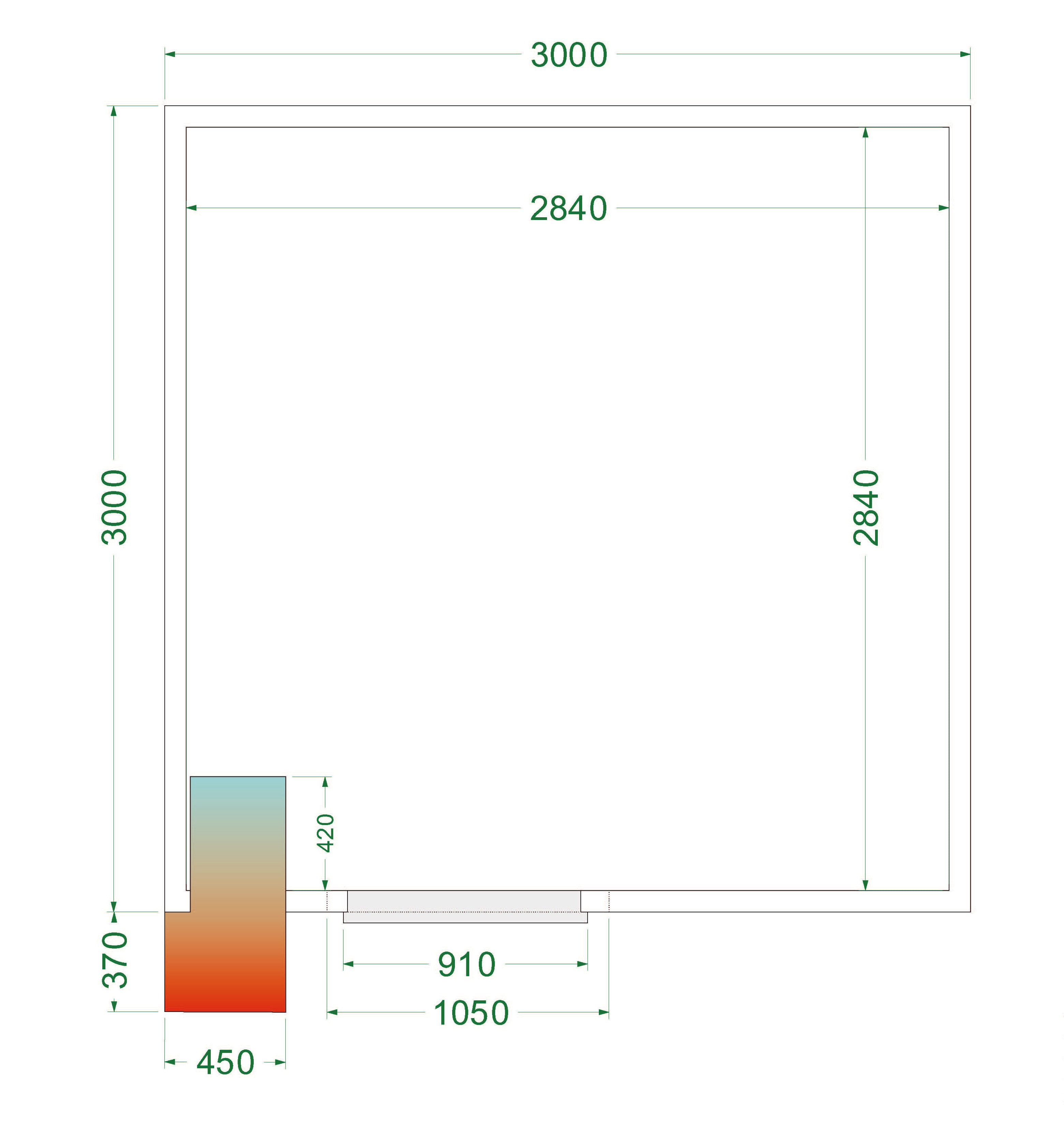 Chambre froide CRPF3030WD