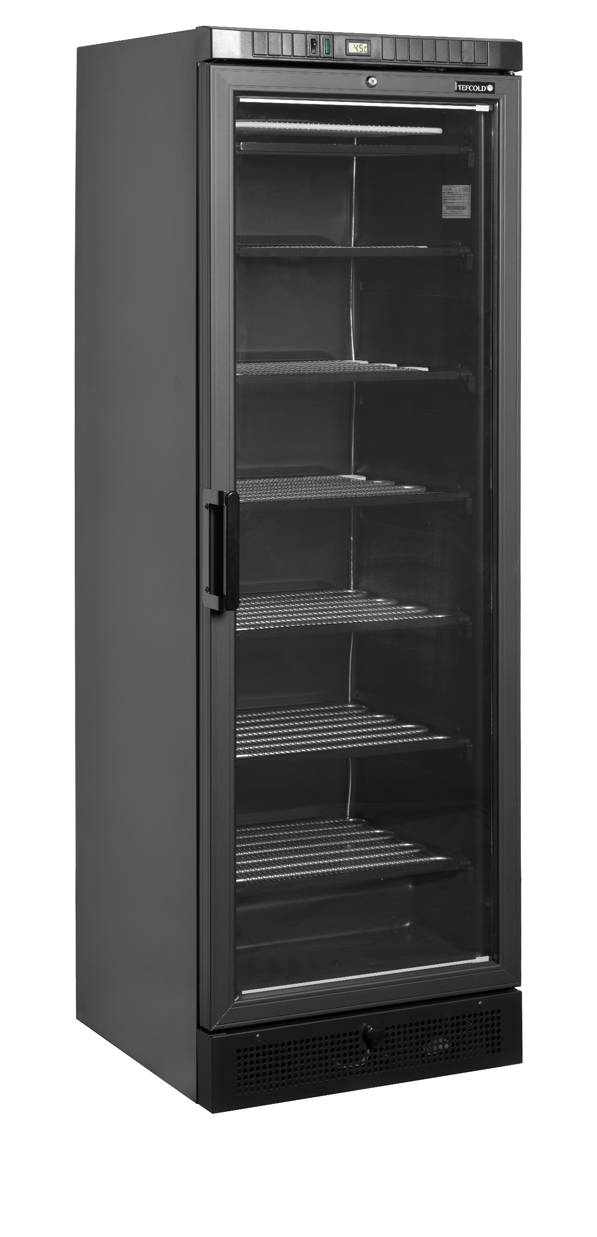 Congélateur vitré noir UFSC371G Black