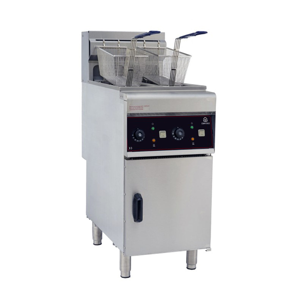 Friteuse électrique sur coffre 2 paniers 20L