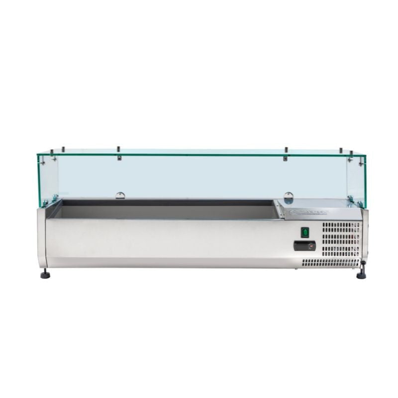 Saladette Réfrigérée à Poser Vitrée - 5 x GN 1/4 DLVRX1200/330