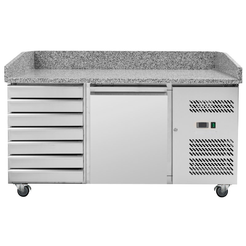 Meuble à Pizza 600x400 - 1 Porte et 7 Tiroirs DLPZH1610TN