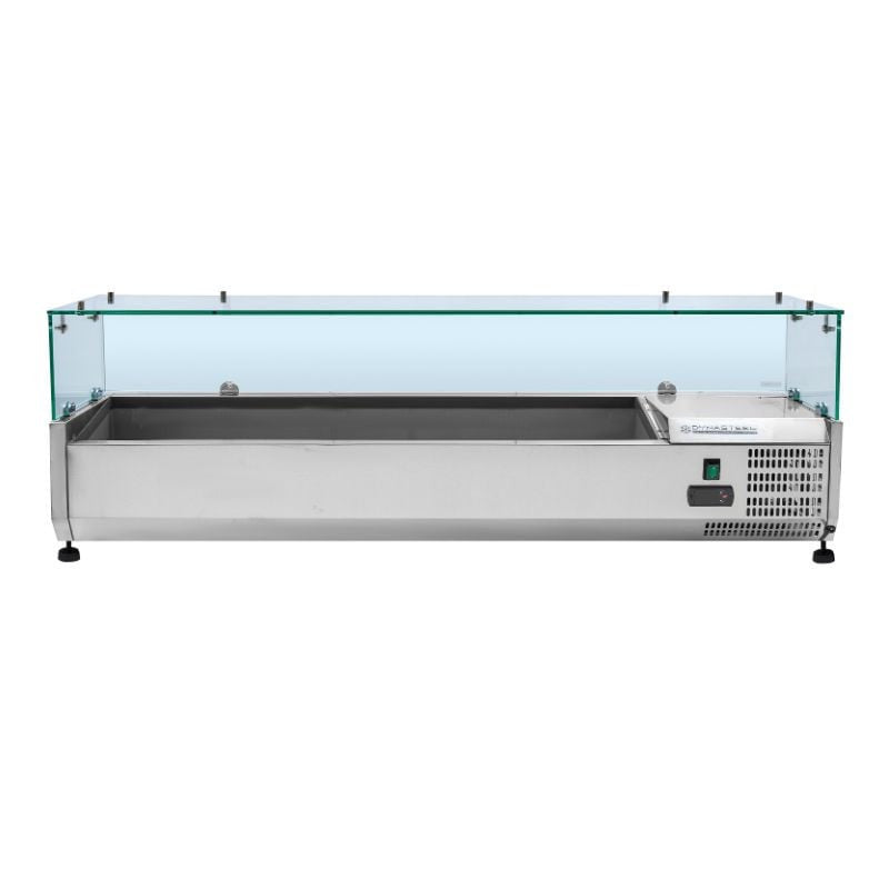 Saladette Réfrigérée à Poser Vitrée - 6 x GN 1/4 DLVRX1400/330
