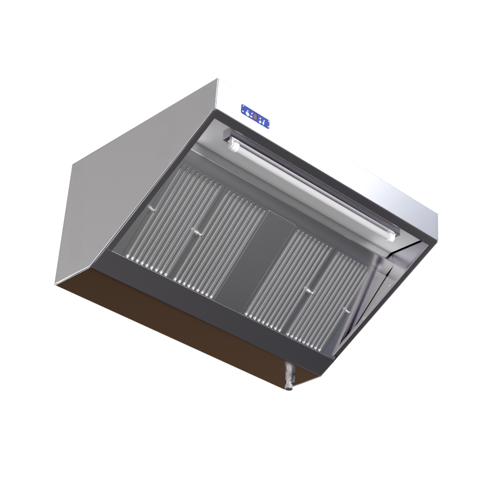 Hotte Snack Complète 700 - Longueur 1200 - Avec Moteur, Led et Variateur DLHD712D