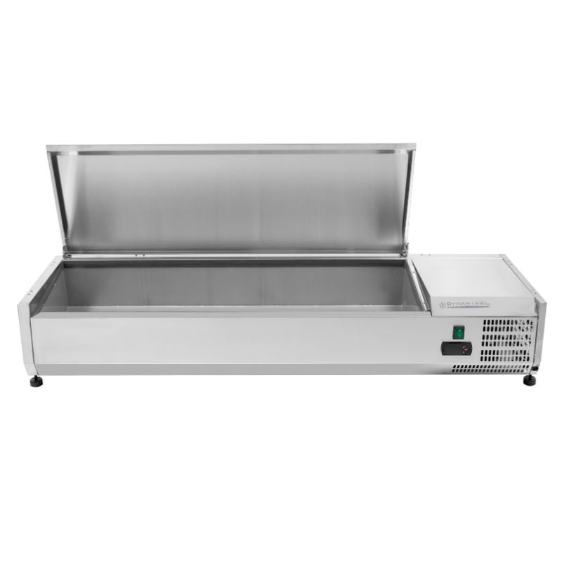 Saladette Réfrigérée à Poser Couvercle Inox - 6 x GN 1/3 DLVRX1400/380SS
