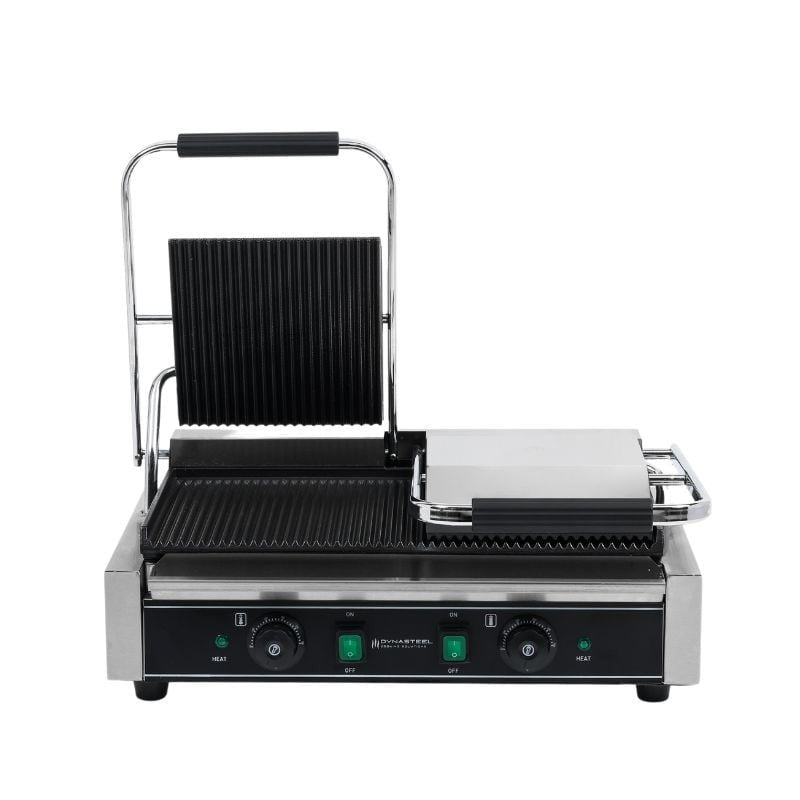 Grill Panini Double à Plaques Rainurées DLGPMIX2