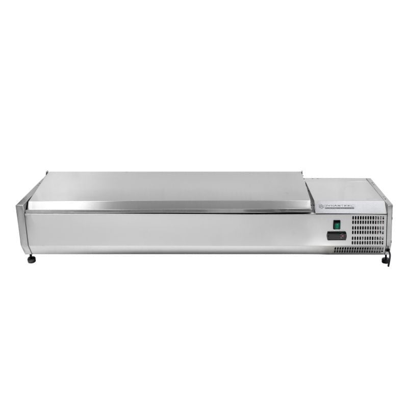 Saladette Réfrigérée à Poser Couvercle Inox - 7 x GN 1/4 DLVRX1500/330SS