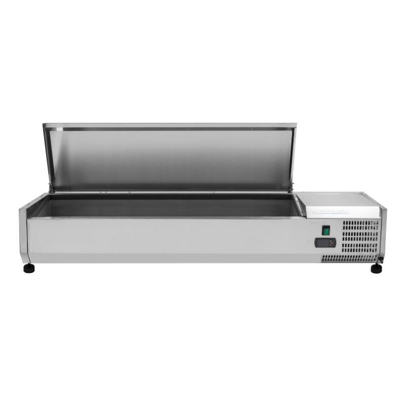 Saladette Réfrigérée à Poser Couvercle Inox - 6 x GN 1/4 DLVRX1400/330SS