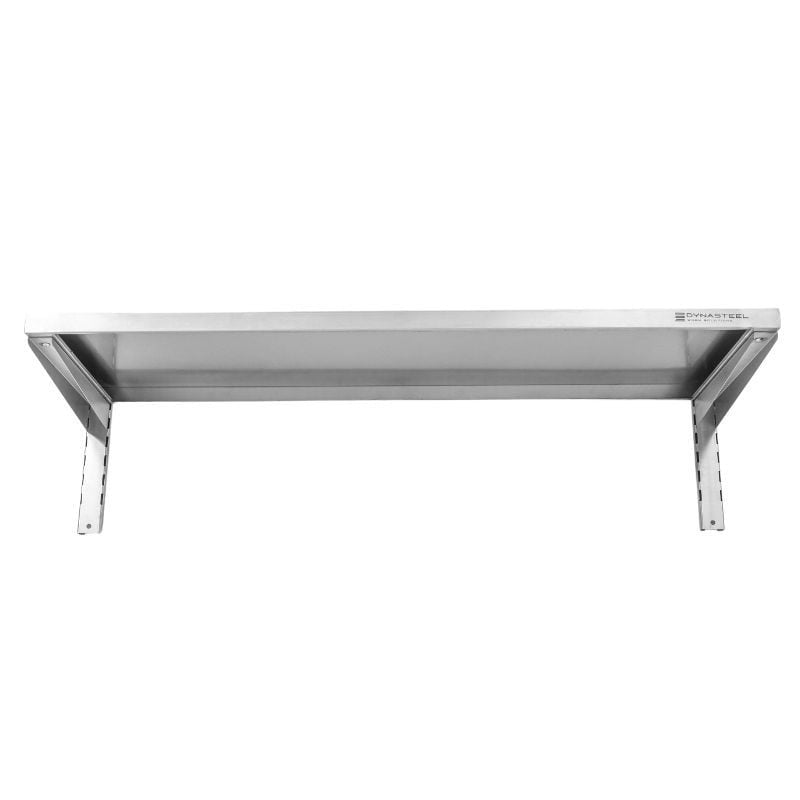Etagère Murale en Inox sur Crémaillères - L 1200 x P 400 mm DLAWMS124