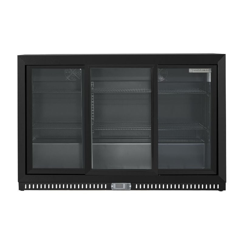 Arrière-Bar Réfrigéré Skinplate - 3 Portes Vitrées Coulissantes - 328 L DLBBT338S