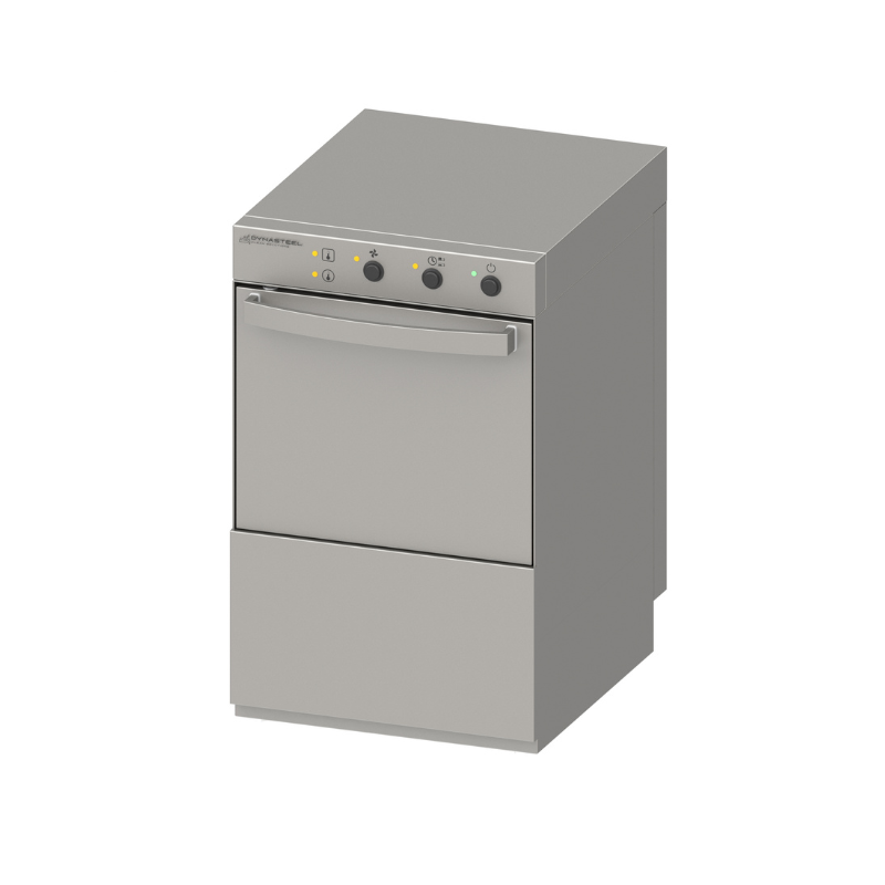 Lave-Vaisselle Professionnel avec Doseur de Liquide de Rinçage et Détergent - 40 x 40 cm DLLV40