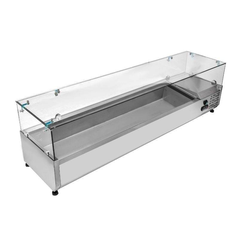 Saladette Réfrigérée à Poser Vitrée - 8 x GN 1/3 DLVRX1800/380